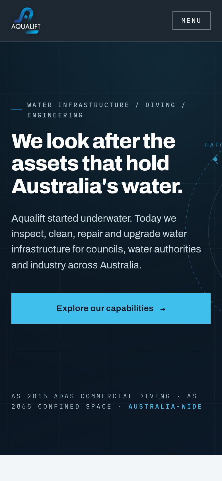 Aqualift mobile design